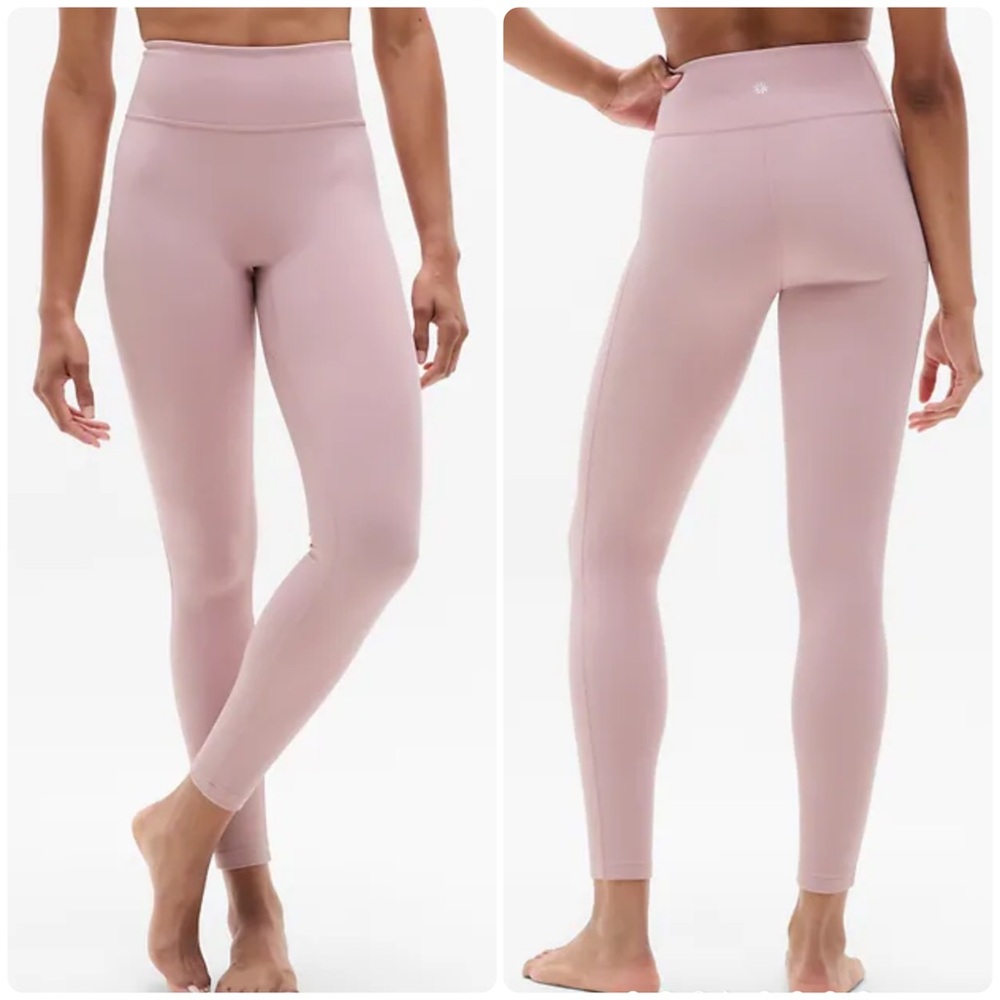 NEW Size Medium Petite Athleta Intuition Ultra High Rise Cotton Pink Legging